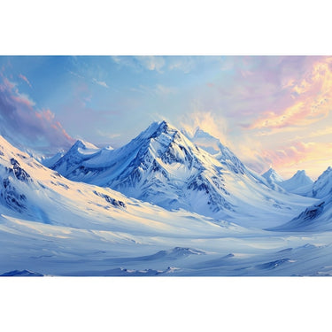 Snowy Mountain Oil Canvas